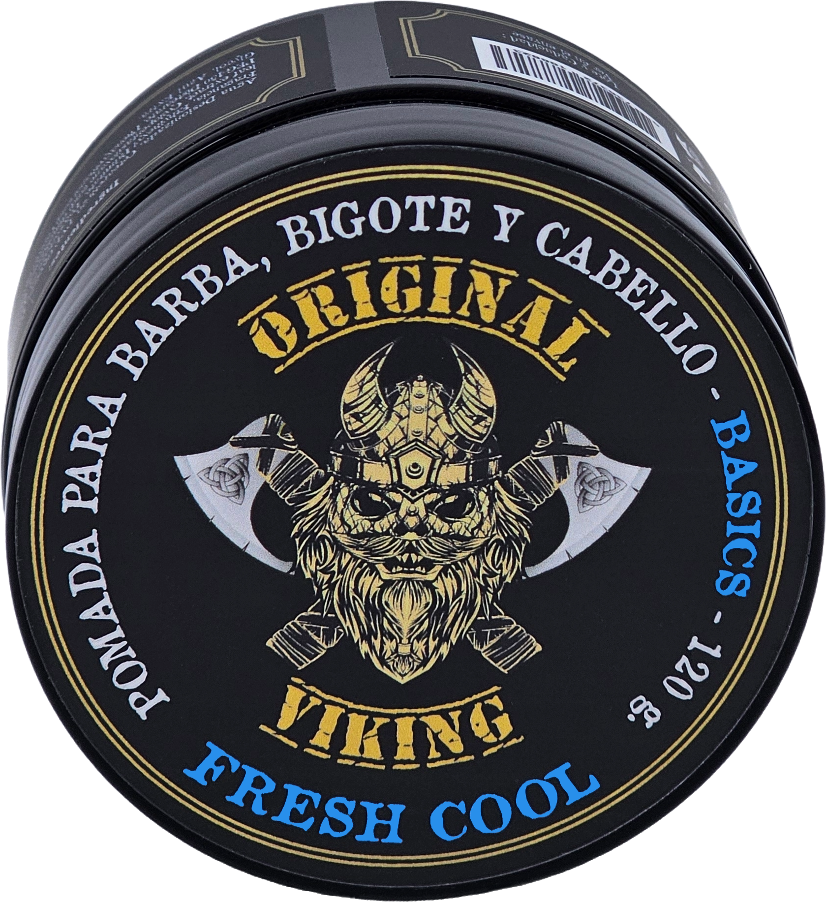 ORIGINAL VIKING Pomada Fresh Cool 2 Pack – Pomada para Cabello Hombre Fijación Media con Aroma Fresco a Menta | Modelado Preciso Larga Duración | Para Cabello y Barba | Vegano, Sin Parabenos, Base Agua | 2 x 120g (240g)