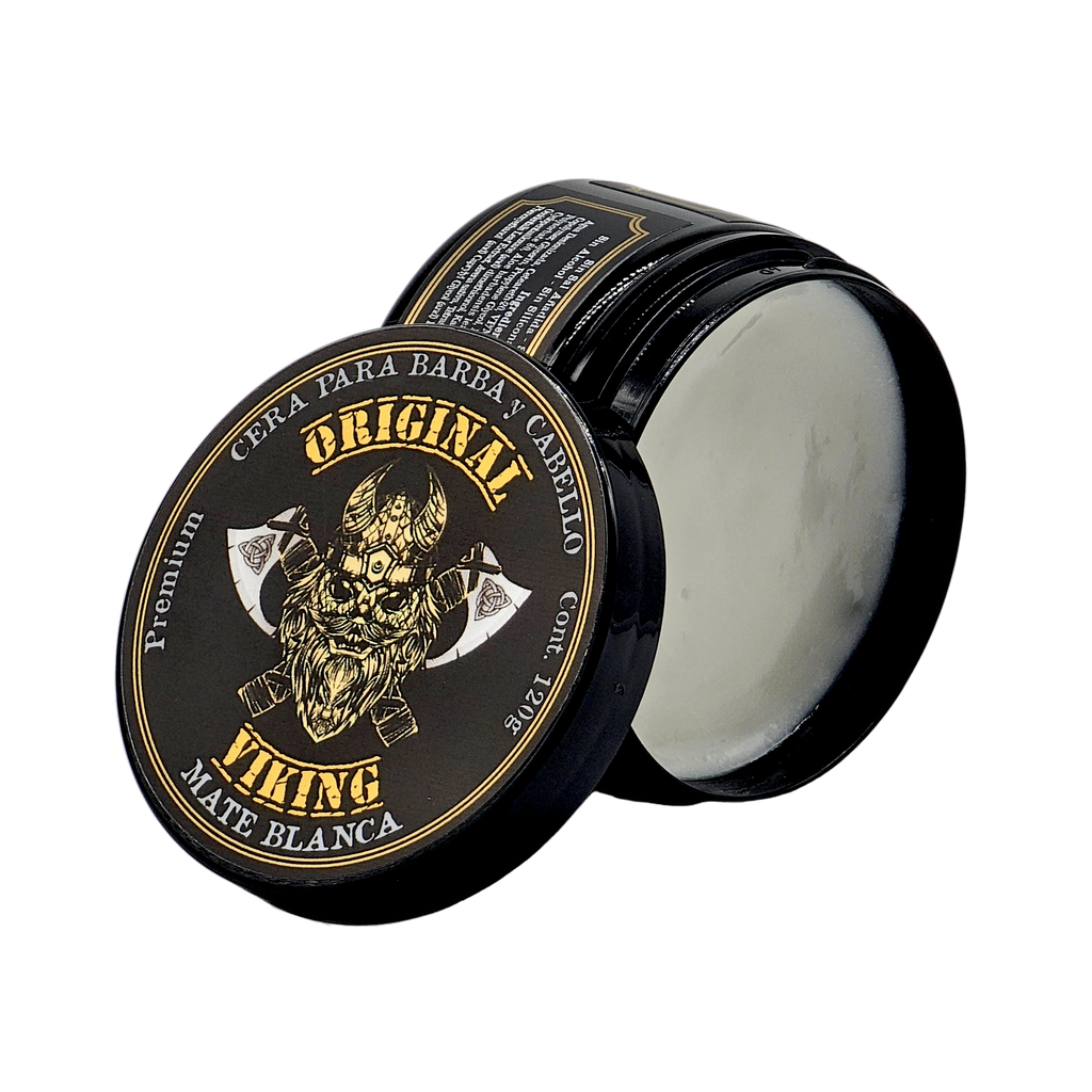 Cera MATE BLANCA -- Cera con FIJACIÓN FUERTE, Aroma Sensual y Elegante . Producto Premium