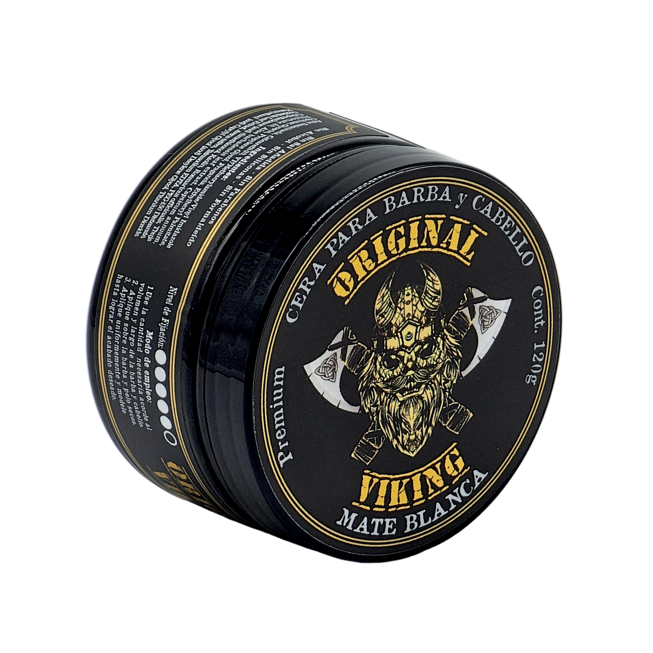 Cera MATE BLANCA -- Cera con FIJACIÓN FUERTE, Aroma Sensual y Elegante . Producto Premium