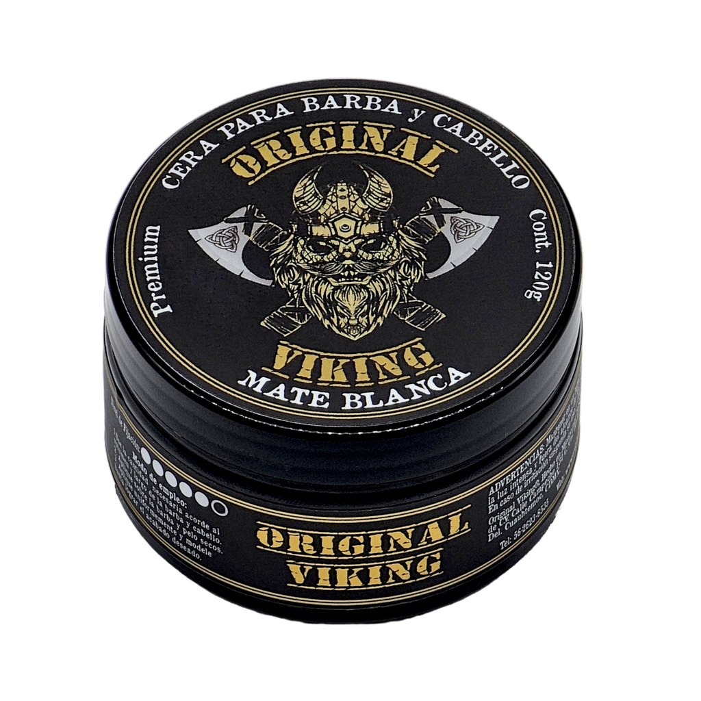 Cera MATE BLANCA -- Cera con FIJACIÓN FUERTE, Aroma Sensual y Elegante . Producto Premium