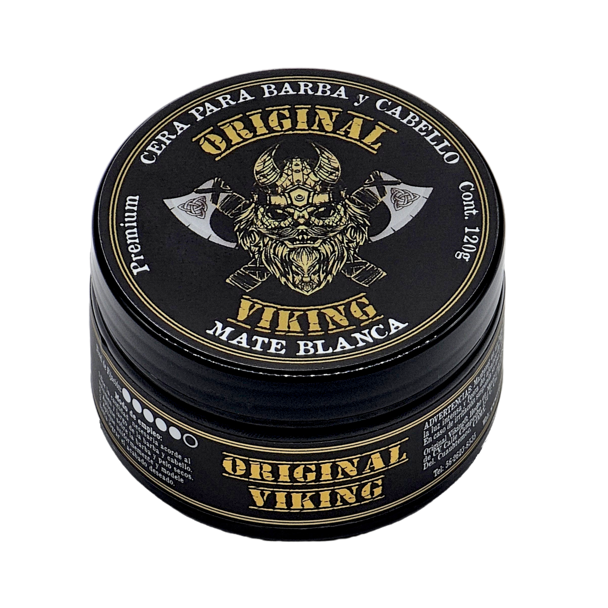 Cera MATE BLANCA -- Cera con FIJACIÓN FUERTE, Aroma Sensual y Elegante . Producto Premium