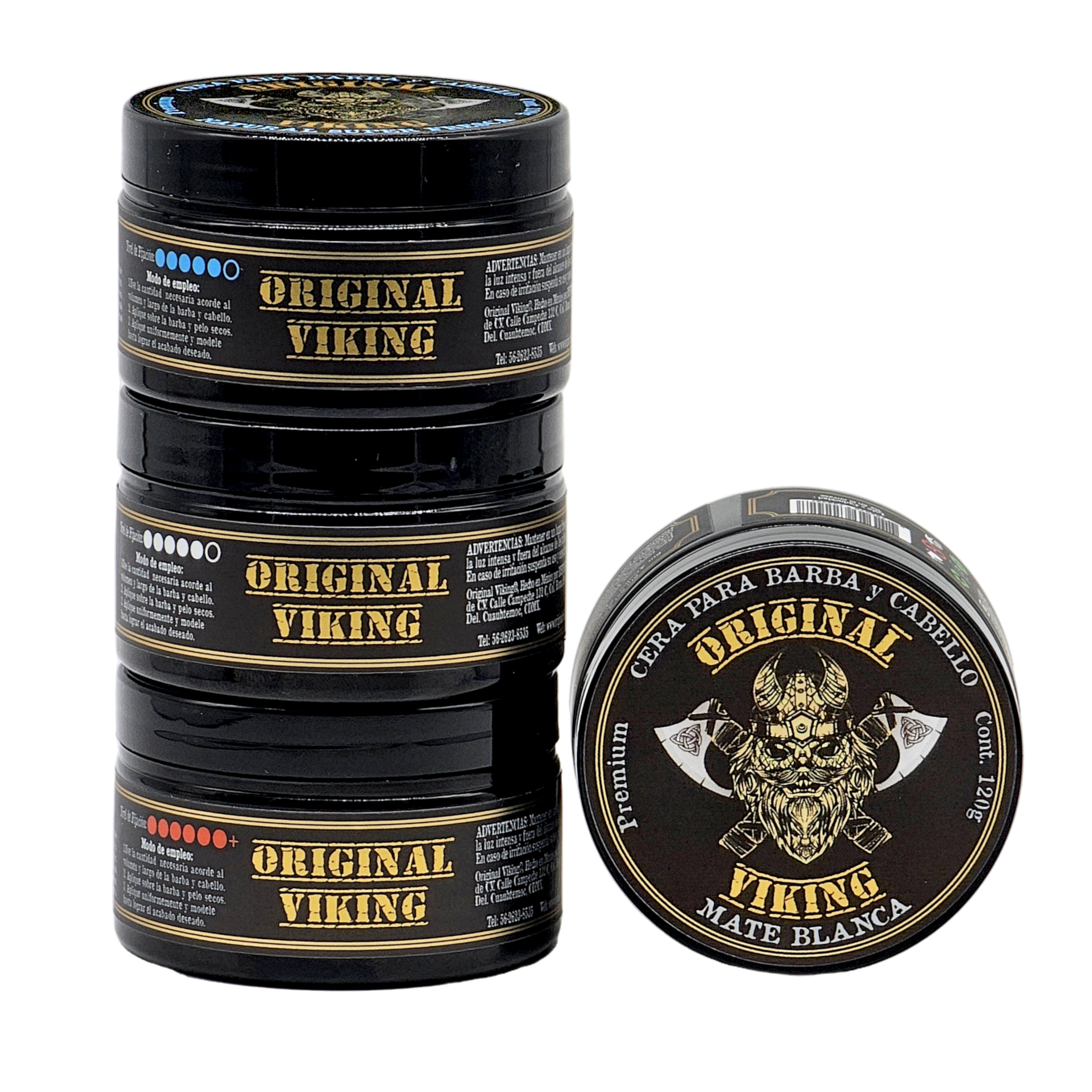 Cera MATE BLANCA -- Cera con FIJACIÓN FUERTE, Aroma Sensual y Elegante . Producto Premium