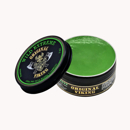 Cera Wild Extreme – Cera para Cabello Hombre Fijación Extra Fuerte Todo el Día | Para Barba, Bigote y Cabello | Natural, Vegano, Sin Parabenos, Cruelty-Free, Aroma  | 120g